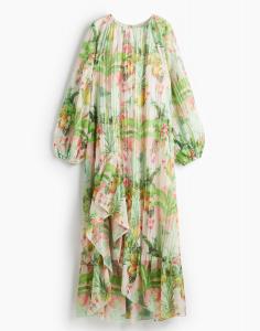 Платье H&M Pleated maxi, светло-розовый