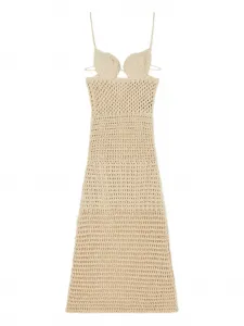 Платье миди The Sound of the Sea Alanui, бежевый