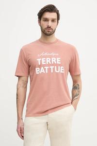 Хлопковая футболка Lacoste, оранжевый