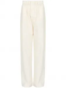 Широкие брюки строгого кроя MAISON MARGIELA, нейтральный