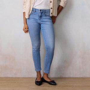 Женские джинсы скинни со средней посадкой Lc Lauren Conrad, цвет light medium wash