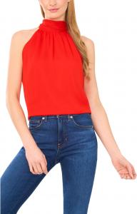 Топ CeCe Sleeveless Halter Top With Back Bow, Fiery Red