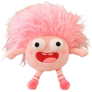 Кукла Cross Eyed Crazy, милая необычная плюшевая кукла с большими глазами, высота 25см35см Barbne, розовый