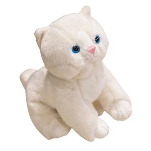 Плюшевая кукла милый котенок и медвежонок высота 20см/25см Tak Bebe, белый