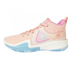 PEAK Баскетбольные кроссовки с амортизацией, противоскользящие, износостойкие, с защитой от опрокидывания, низкие, мужские, цветочно-розовые