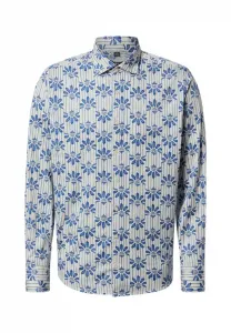 Рубашка Nils Sundström, Ecru Indigo