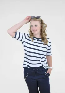 Футболка с принтом "gestreift" Navigazione, Weiß