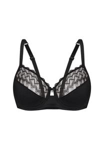 Бюстгальтер на косточках красивая классика Sassa, черный