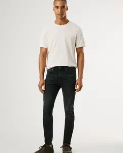 Мужские джинсы Finsbury узкого кроя с застежкой-молнией Pepe Jeans, черный