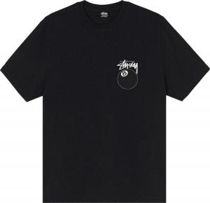 Футболка Stussy 8 Ball Pigment Dyed Tee 'Black', черный