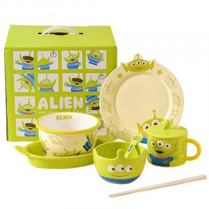 Чаши Disney, Gift Box Set-Three-Eye Guy Solo Meal 7-Piece Set (Irregular Shape Bowl Configuration)