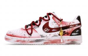 Nike Court Vision 1 Abrasion Resistant Slip Resistant низкие скейтборд-кроссовки мужские Red Black