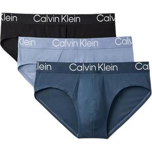 Трусы мужские 3 шт Calvin Klein, серо-голубой