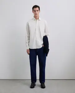 Мужская рубашка классического кроя однотонная Scalpers, белый