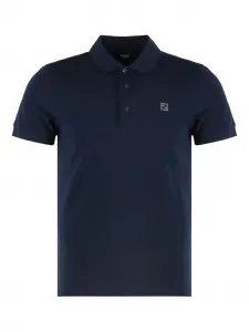 Рубашка поло с логотипом FENDI, синий