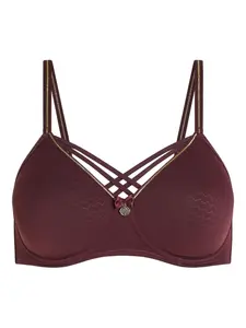 Бюстгальтер Dame de Paris с перекрестными чашками Marlies Dekkers, красный