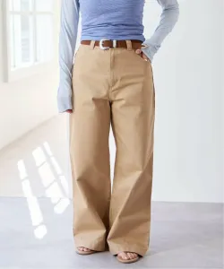 Брюки-чинос в винтажном стиле U By Spick&Span, цвет Beige