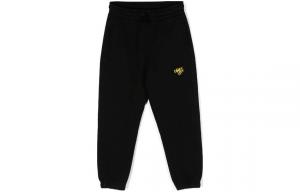 OFF-WHITE Детские OFF WHITE вязаные спортивные штаны, Regular Fit Black