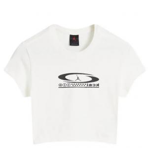 Футболка Air Jordan x Travis Scott Baby, бежевый/чёрный