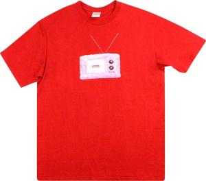 Футболка Supreme TV Tee 'Red', красный