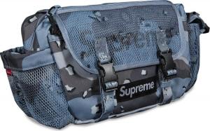 Сумка Supreme Waist Bag Blue Chocolate Chip Camo, синий
