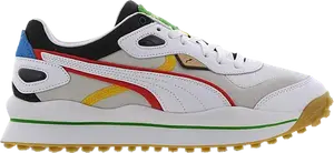 Кроссовки Puma Street Rider Unity White High Risk Red, белый