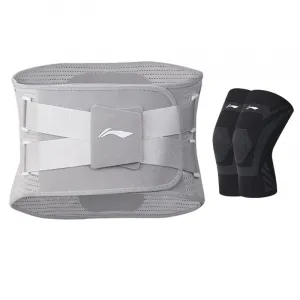 Бандаж для спины polyester, nylon фитнес, бег взрослые защитный LINING, серый