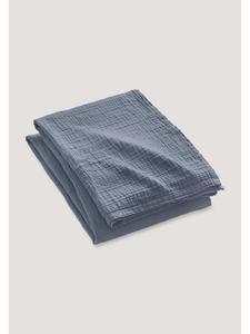 Hessnatur Муслиновое одеяло стального синего цвета