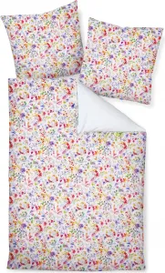 Постельное белье Dream Castle Mako Satin - цветочный дизайн - красочное, 135 x 200 см, красочные цветы Traumschloss