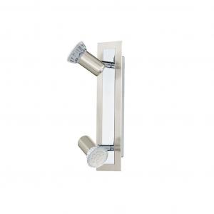 Светодиодный точечный светильник Eglo 2 Rotello матовый никель 28 x 7 см GU10, белый