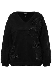 Тонкий вязаный свитер Ulla Popken Sweater, черный