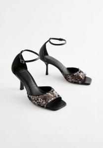 Сандалии REGULAR FIT FOREVER COMFORT OPEN TOE SEQUIN Next, черный