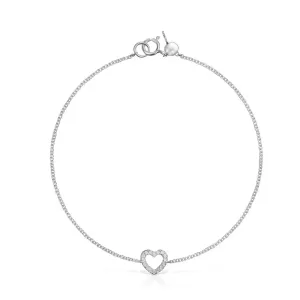 Браслет Tous Les Classiques Heart, белое золото/бриллианты