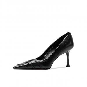 Женские туфли на тонком каблуке и высоком каблуке Shesrim, Black