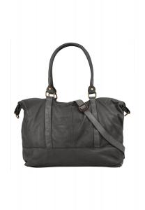 Дорожная сумка из натуральной кожи, производство Италия Samantha Look, серый