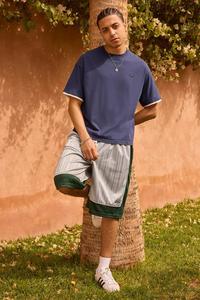 Футболка iets frans... DOUBLE LAYER BADGE TEE UNISEX, Navy/Dark Blue