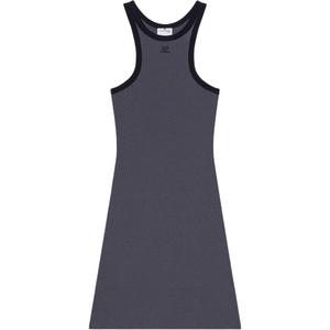 Courrèges платье мини без рукавов с открытой спиной COURREGES, черный