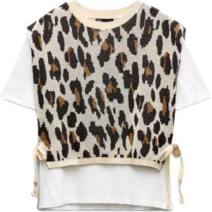 Футболка женская с леопардовым принтом ZARA
