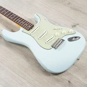 Гитара Fender Custom Shop Vintage Custom 1959 Stratocaster NOS, розовое дерево, выцветший старинный синий Sonic Blue