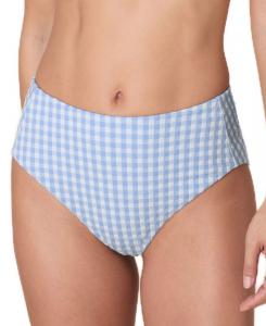 Женские бикини-трусики с высокой посадкой в клетку Andie, Sky Gingham