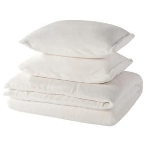 Комплект постельного белья Ikea Kranssalvia, 3 предмета, 200x230/50x80 см, белый