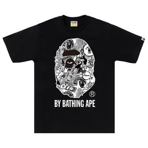 Футболка BAPE Comic Art Ape Head Tee, черный