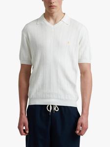 Woodford Cotton Blend свободная поло с короткими рукавами Farah, Ecru