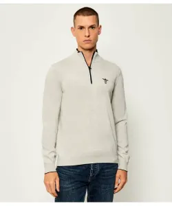 Шерстяной свитер Regular fit Aeronautica Militare, серый