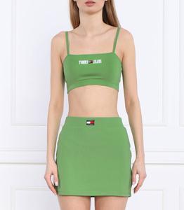 Топ Tommy Jeans TJW ULTR CRP ARCHIVE STRAP Cropped Fit, зеленый