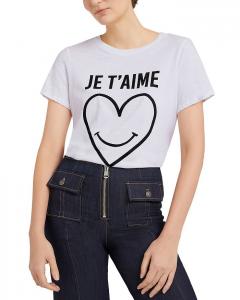 Футболка с принтом "Улыбающееся сердце" Cinq à Sept, белый