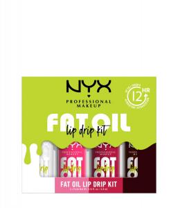 Набор для макияжа губ NYX Professional Makeup Fat Oil Lip Drip Kit Lip Gloss 4er Set, My Main, Missed Call, Newsfeed, Status Update, 1 шт.