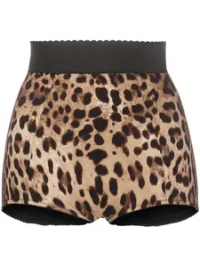 Моделирующие трусы-брифы с леопардовым принтом DOLCE & GABBANA, коричневый