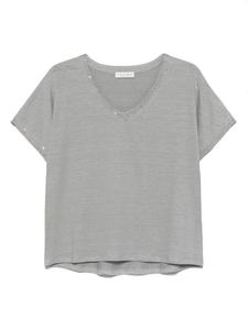 Футболка с пайетками Le Tricot Perugia, серый