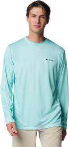 Columbia мужская футболка с длинным рукавом Terminal Tackle PFG Blackline, Gulf Stream/Blackline Tarpon